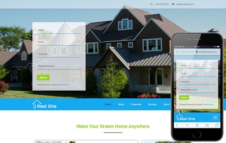 25 Bootstrap Real Estate Templates DesignersLib