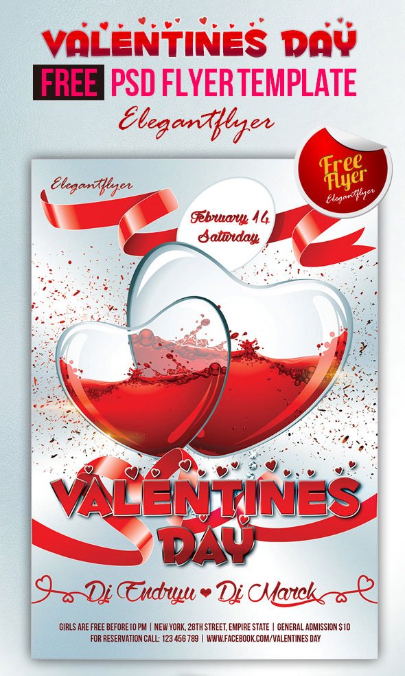 20 Valentine s Day Party Flyer PSD Templates DesignersLib