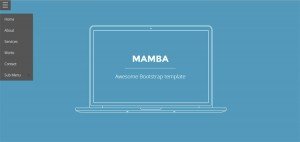 mamba-free-bootstrap-one-page-template