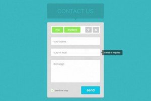 contact-form-widget-in-flat-design