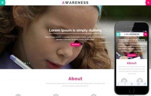 awareness-bootstrap-education-template