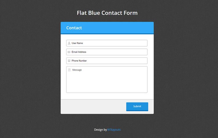 24 HTML CSS Contact Form Templates Free Download DesignersLib